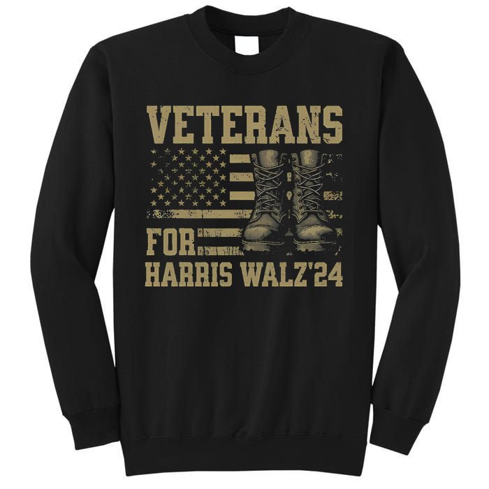 Veterans For Harris Walz Waltz 2024 Presidential Campaign Sweatshirt