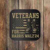 Veterans For Harris Walz Waltz 2024 Presidential Campaign Coaster