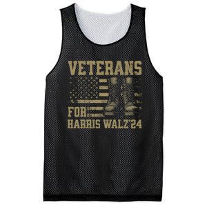 Veterans For Harris Walz Waltz 2024 Presidential Campaign Mesh Reversible Basketball Jersey Tank