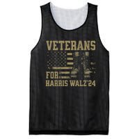 Veterans For Harris Walz Waltz 2024 Presidential Campaign Mesh Reversible Basketball Jersey Tank