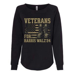 Veterans For Harris Walz Waltz 2024 Presidential Campaign Womens California Wash Sweatshirt