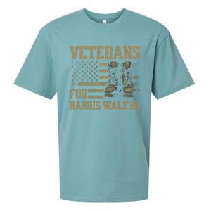 Veterans For Harris Walz Waltz 2024 Presidential Campaign Sueded Cloud Jersey T-Shirt