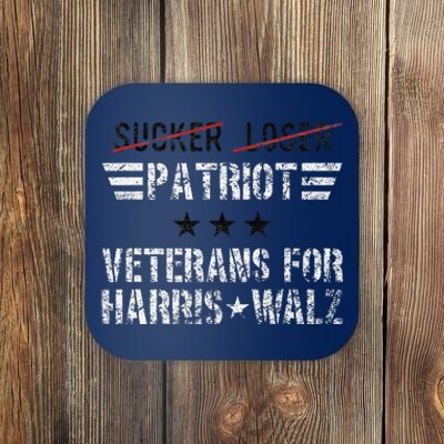 Veterans For Harris Walz Armed Forces Harris Walz 2024 Vet Coaster