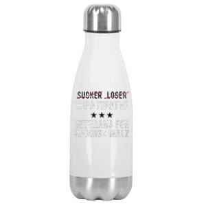 Veterans For Harris Walz Armed Forces Harris Walz 2024 Vet Stainless Steel Insulated Water Bottle