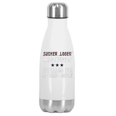 Veterans For Harris Walz Armed Forces Harris Walz 2024 Vet Stainless Steel Insulated Water Bottle