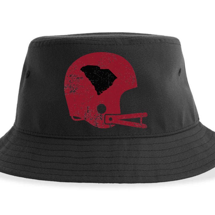 Vintage Football Helmet State Of South Carolina Sustainable Bucket Hat