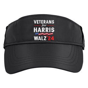 Veterans For Harris Waltz 2024 Election Vote Blue Democrat Adult Drive Performance Visor