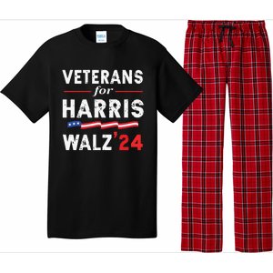 Veterans For Harris Waltz 2024 Election Vote Blue Democrat Pajama Set