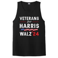 Veterans For Harris Waltz 2024 Election Vote Blue Democrat PosiCharge Competitor Tank