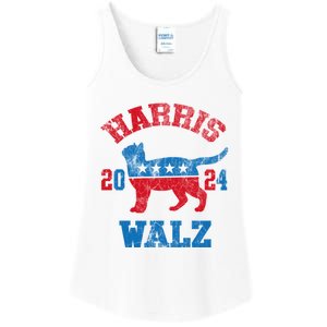 Vote For Harris Walz 2024 Election Kamala Harris Tim Waltz Ladies Essential Tank