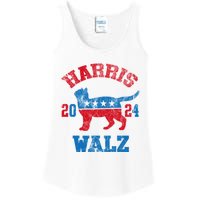 Vote For Harris Walz 2024 Election Kamala Harris Tim Waltz Ladies Essential Tank