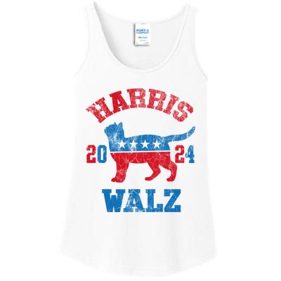 Vote For Harris Walz 2024 Election Kamala Harris Tim Waltz Ladies Essential Tank