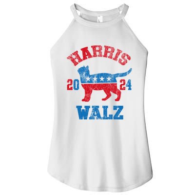 Vote For Harris Walz 2024 Election Kamala Harris Tim Waltz Women's Perfect Tri Rocker Tank