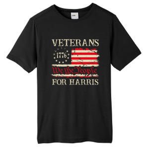 Veterans For Harris We The People 1776 Flag Kamala Harris Tall Fusion ChromaSoft Performance T-Shirt