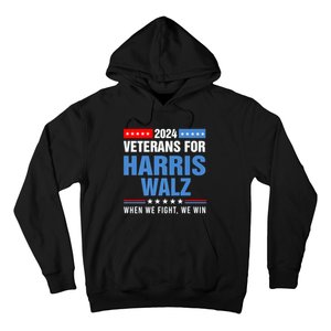 Veterans For Harris Walz 2024 Presidential Campaign Hoodie