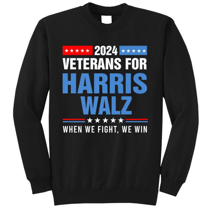 Veterans For Harris Walz 2024 Presidential Campaign Sweatshirt