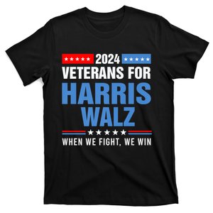 Veterans For Harris Walz 2024 Presidential Campaign T-Shirt