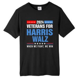 Veterans For Harris Walz 2024 Presidential Campaign Tall Fusion ChromaSoft Performance T-Shirt