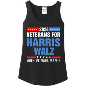 Veterans For Harris Walz 2024 Presidential Campaign Ladies Essential Tank