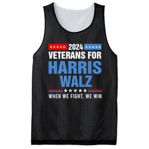 Veterans For Harris Walz 2024 Presidential Campaign Mesh Reversible Basketball Jersey Tank