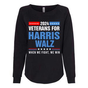 Veterans For Harris Walz 2024 Presidential Campaign Womens California Wash Sweatshirt