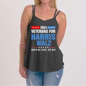 Veterans For Harris Walz 2024 Presidential Campaign Women's Strappy Tank