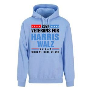 Veterans For Harris Walz 2024 Presidential Campaign Unisex Surf Hoodie