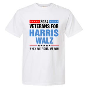 Veterans For Harris Walz 2024 Presidential Campaign Garment-Dyed Heavyweight T-Shirt