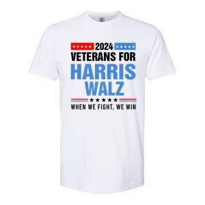 Veterans For Harris Walz 2024 Presidential Campaign Softstyle CVC T-Shirt