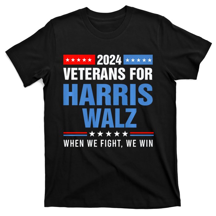 Veterans For Harris Walz 2024 Presidential Campaign T-Shirt