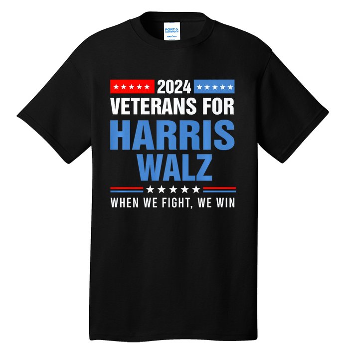 Veterans For Harris Walz 2024 Presidential Campaign Tall T-Shirt