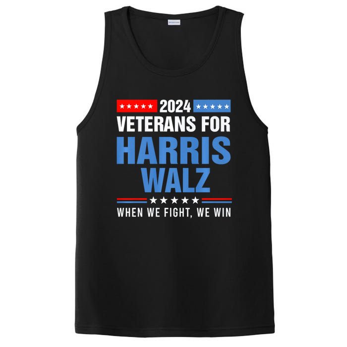 Veterans For Harris Walz 2024 Presidential Campaign PosiCharge Competitor Tank