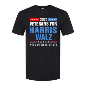 Veterans For Harris Walz 2024 Presidential Campaign Softstyle CVC T-Shirt