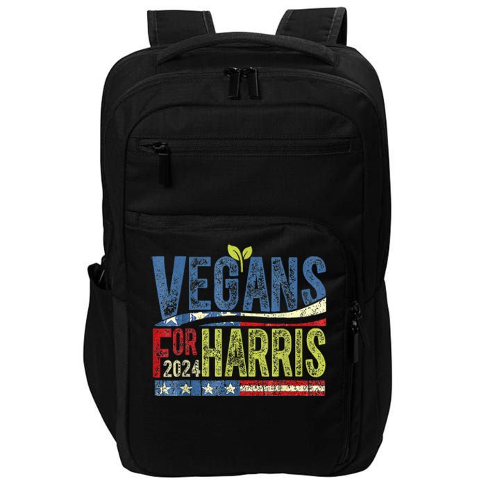 Vegans For Harris Waltz Walz 2024 Vegan For Kamala 2024 Impact Tech Backpack