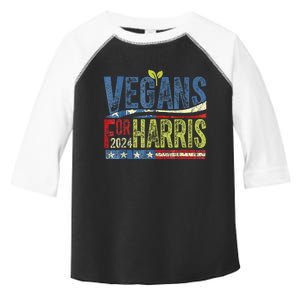 Vegans For Harris Waltz Walz 2024 Vegan For Kamala 2024 Toddler Fine Jersey T-Shirt