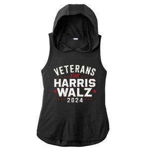 Veterans For Harris Waltz 2024 Ladies PosiCharge Tri-Blend Wicking Draft Hoodie Tank