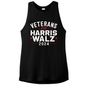 Veterans For Harris Waltz 2024 Ladies PosiCharge Tri-Blend Wicking Tank