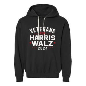 Veterans For Harris Waltz 2024 Garment-Dyed Fleece Hoodie