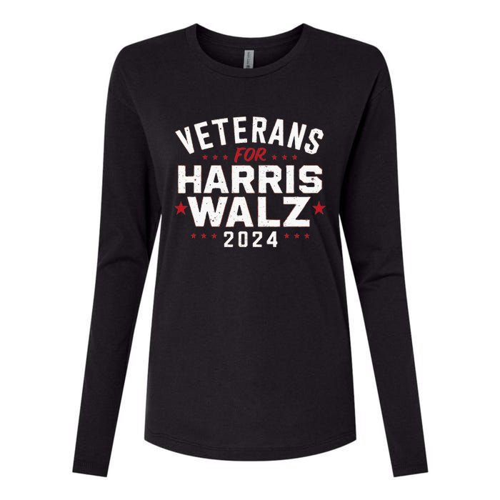 Veterans For Harris Waltz 2024 Womens Cotton Relaxed Long Sleeve T-Shirt