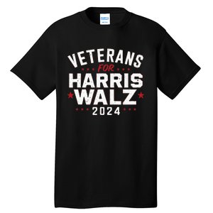 Veterans For Harris Waltz 2024 Tall T-Shirt