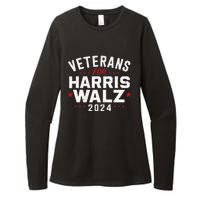 Veterans For Harris Waltz 2024 Womens CVC Long Sleeve Shirt