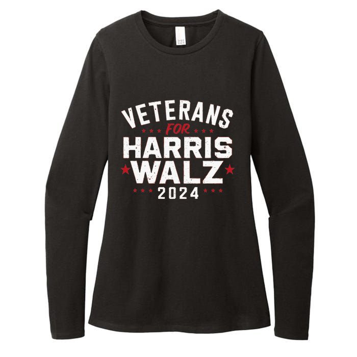 Veterans For Harris Waltz 2024 Womens CVC Long Sleeve Shirt