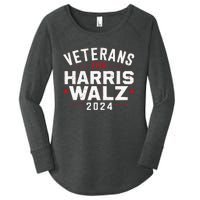 Veterans For Harris Waltz 2024 Women's Perfect Tri Tunic Long Sleeve Shirt