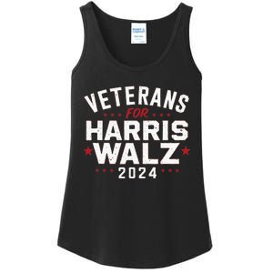 Veterans For Harris Waltz 2024 Ladies Essential Tank