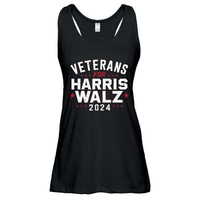 Veterans For Harris Waltz 2024 Ladies Essential Flowy Tank