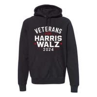 Veterans For Harris Waltz 2024 Premium Hoodie