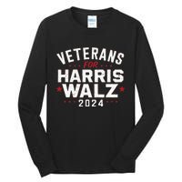 Veterans For Harris Waltz 2024 Tall Long Sleeve T-Shirt