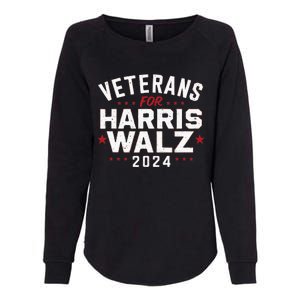 Veterans For Harris Waltz 2024 Womens California Wash Sweatshirt