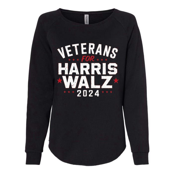 Veterans For Harris Waltz 2024 Womens California Wash Sweatshirt