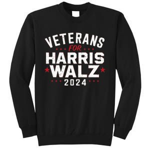 Veterans For Harris Waltz 2024 Tall Sweatshirt